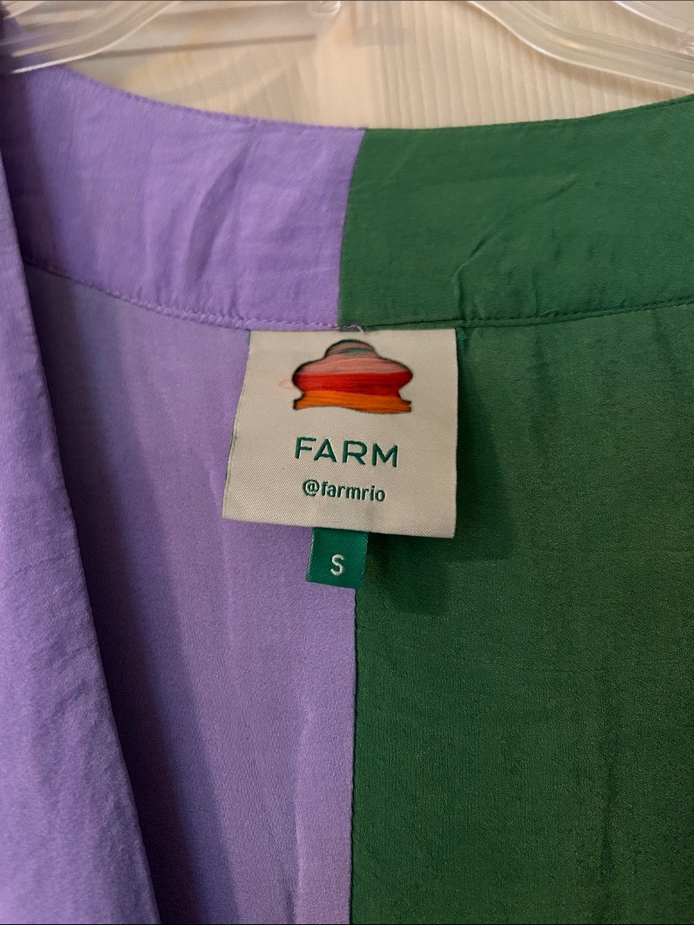 Farm Rio Colorblock Tropical Kimono Maxi Dress - Multicolor small - Picture 2 of 4